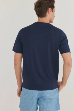 Pedro del Hierro Camiseta básica Azul Outlet