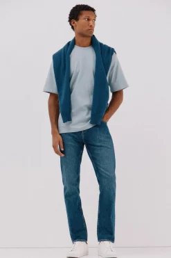 Cortefiel Camiseta básica Azul New