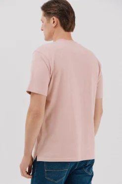 Cortefiel Camiseta básica Rosa Online