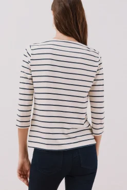 Cortefiel Camiseta básica barco Estampado azul Sale