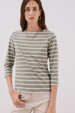 Cortefiel Camiseta básica barco Estampado verde Best