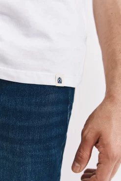 Cortefiel Camiseta básica bolsillo Blanco