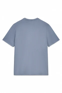 OOTO Camiseta básica con bordado avión Azul