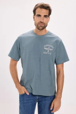 Jack & Jones Camiseta básica con estampado frontal Azul Online