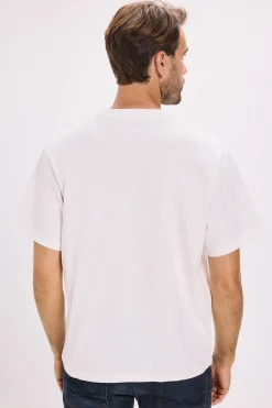 Jack & Jones Camiseta básica con estampado frontal Blanco