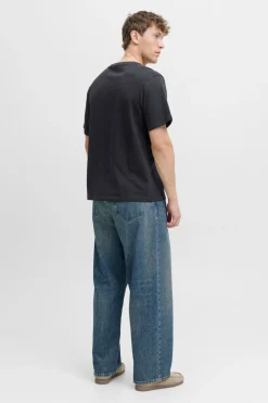 Jack & Jones Camiseta básica con estampado frontal Azul marino Hot