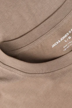 Jack & Jones PLUS Camiseta básica con estampado marr&oacute;n Outlet