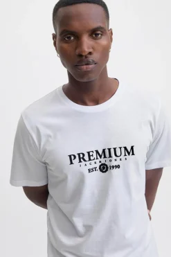 Jack & Jones Camiseta básica con logo Blanco Outlet