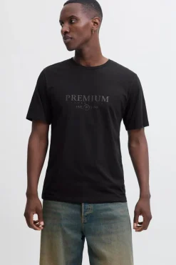 Jack & Jones Camiseta básica con logo Negro Discount