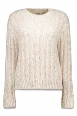 Cortefiel Camiseta básica cuello perkins Marfil Best