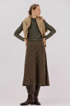 Cortefiel Camiseta básica cuello perkins Kaki Hot