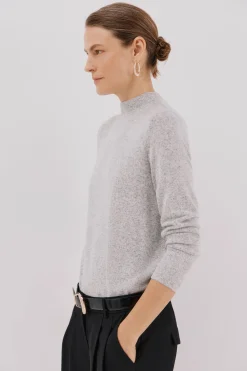 Cortefiel Camiseta básica cuello perkins Gris Discount