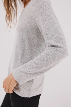 Cortefiel Camiseta básica cuello pico Gris Sale