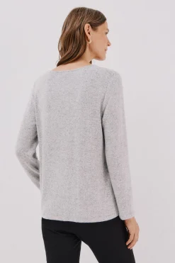 Cortefiel Camiseta básica cuello pico Gris Sale