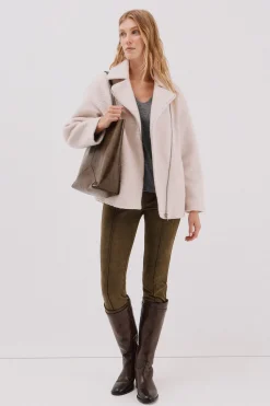 Cortefiel Camiseta básica cuello pico Gris Hot