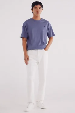 Springfield Camiseta básica cuello redondo morado/lila Discount