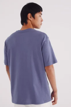 Springfield Camiseta básica cuello redondo morado/lila Discount