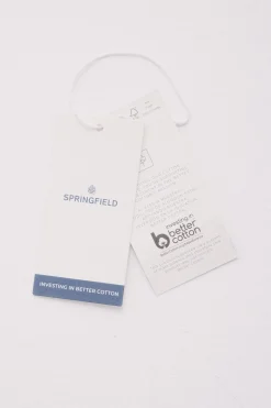 Springfield Camiseta básica cuello redondo morado/lila Discount