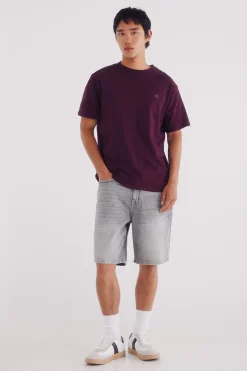 Springfield Camiseta básica cuello redondo burdeos Sale