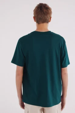 Springfield Camiseta básica cuello redondo verde Best