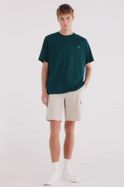 Springfield Camiseta básica cuello redondo verde Best