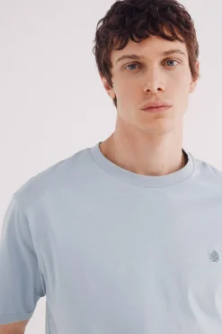 Springfield Camiseta básica cuello redondo azul