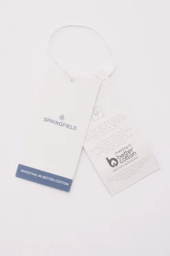 Springfield Camiseta básica cuello redondo azul