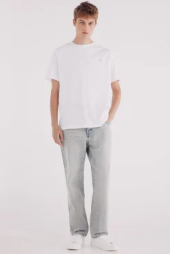 Springfield Camiseta básica cuello redondo blanco Outlet