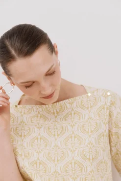 Cortefiel Camiseta básica escote barco Multicolor Best