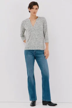 Cortefiel Camiseta básica escote mão Multicolor Online