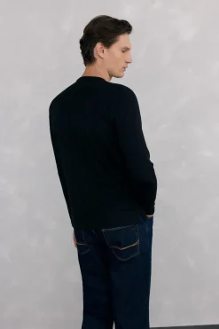 Pedro del Hierro Camiseta básica manga larga Negro Clearance