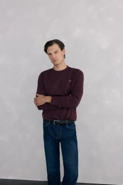 Pedro del Hierro Camiseta básica manga larga Burdeos Clearance