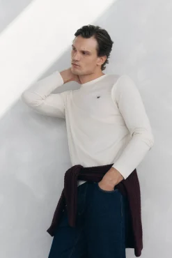 Pedro del Hierro Camiseta básica manga larga Beige Sale