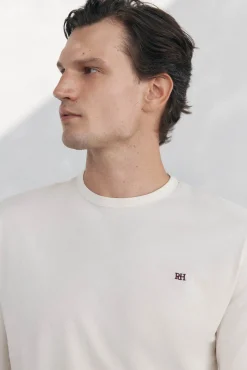 Pedro del Hierro Camiseta básica manga larga Beige Sale