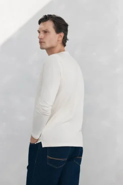 Pedro del Hierro Camiseta básica manga larga Beige Sale