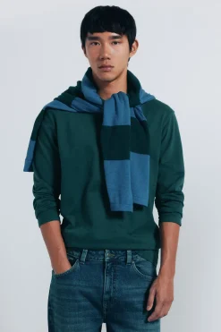 Springfield Camiseta básica manga larga acabado suave verde Hot