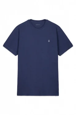 Cortefiel Camiseta básica piqué Azul oscuro Discount