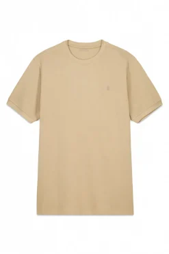 Cortefiel Camiseta básica piqué Beige Sale