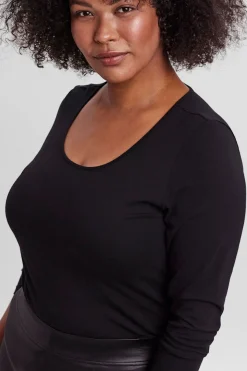 Vero Moda Curve Camiseta básica talla grande Negro Best