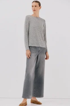 Cortefiel Camiseta caja botones Estampado verde New