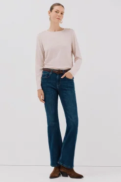 Cortefiel Camiseta caja botones Beige Hot