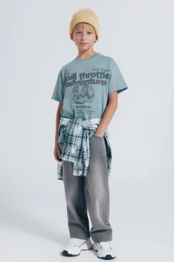 Springfield Kids Camiseta Calavera niño azul Discount