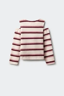 Springfield Kids Camiseta chenilla hombros descubiertos niña rosa Discount