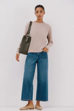 Cortefiel Camiseta chenilla rayas Rosa Clearance