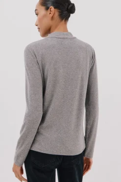 Cortefiel Camiseta con detalle strass Gris Hot