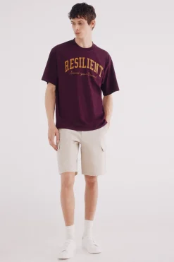 Springfield Camiseta courage burdeos Sale