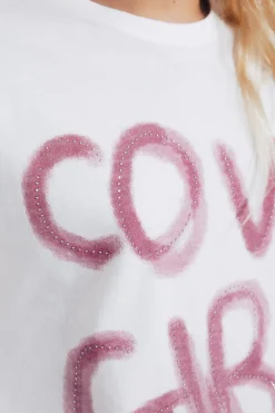 Springfield Kids Camiseta cowgirl niña marfil Sale