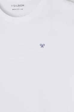 Silbon Camiseta círculo etnico Blanco