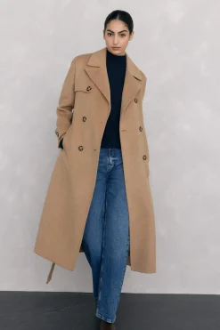 Pedro del Hierro Camiseta cuello alto arrugada Azul