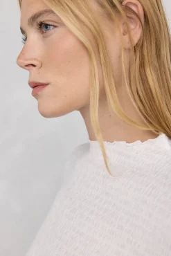 Pedro del Hierro Camiseta cuello chimenea estructura Blanco Best